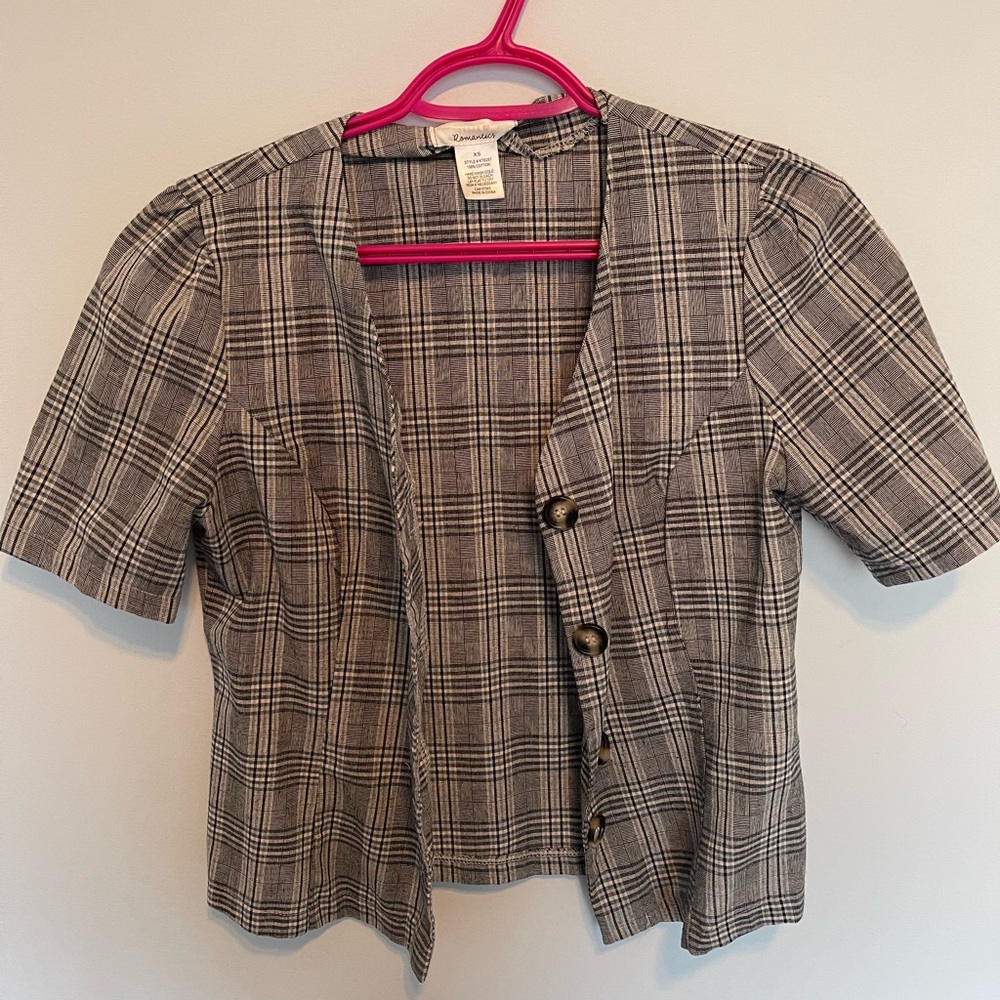 Plaid Shawl / Top